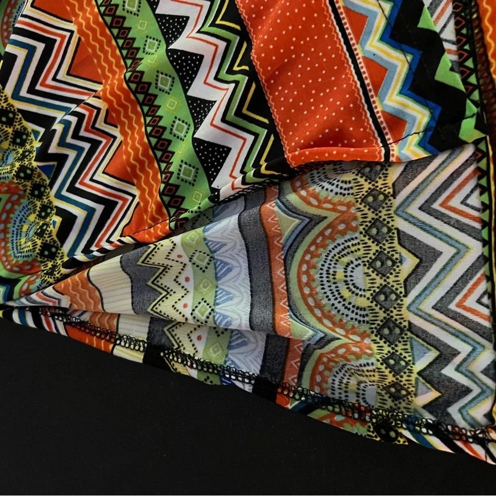 California Woman Maxi Dress Aztec size M - Picture 6 of 7